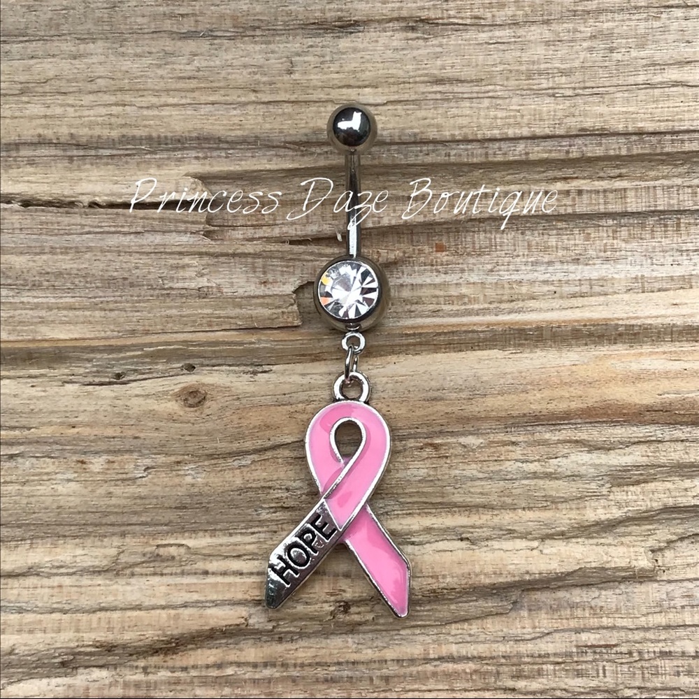 BCA Awareness Ribbon‎ Belly Button Ring